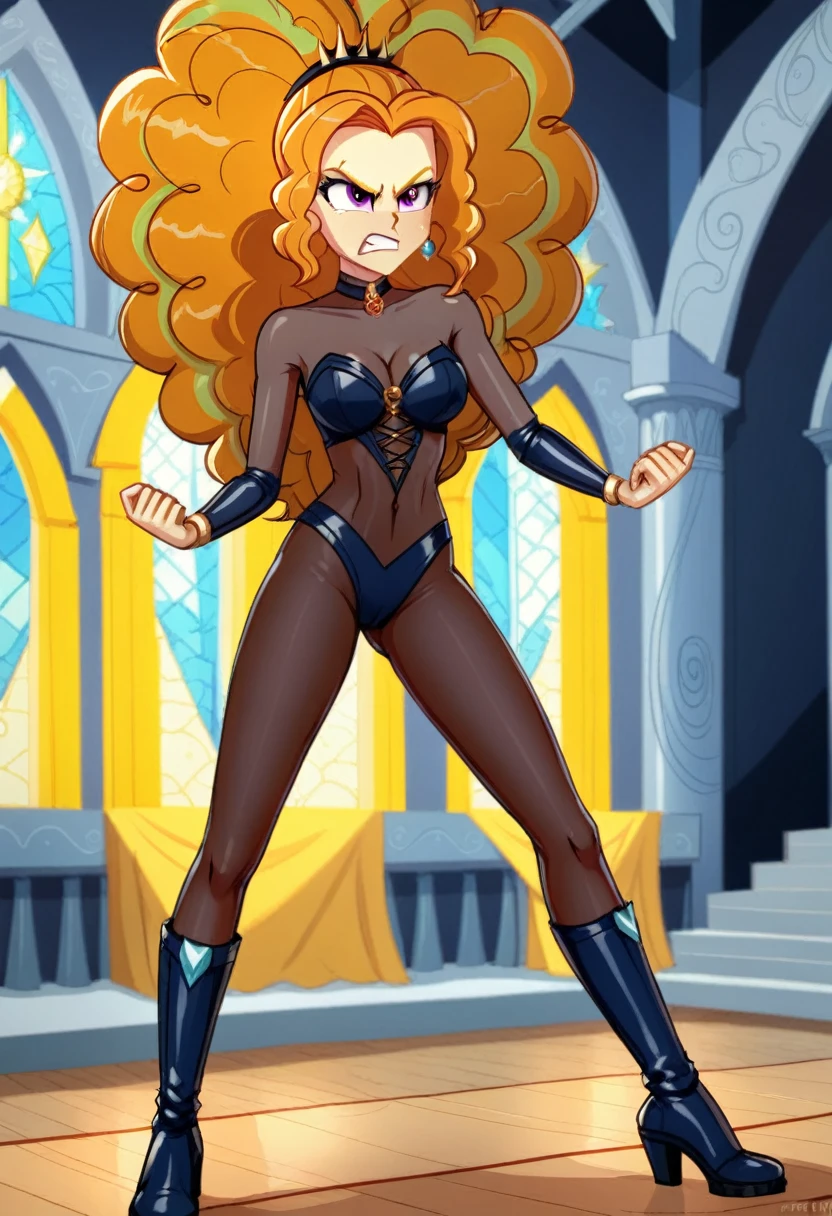 Eqg adagio angry bodystocking in the castle fight boy 