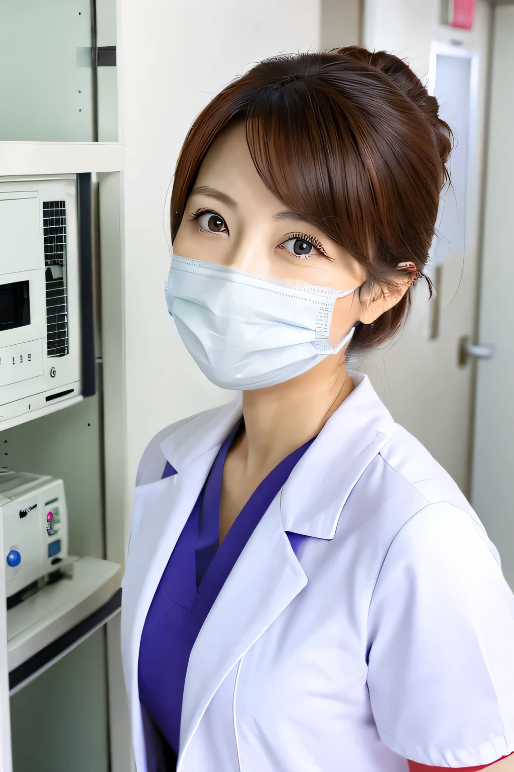 Wearing a surgical mask