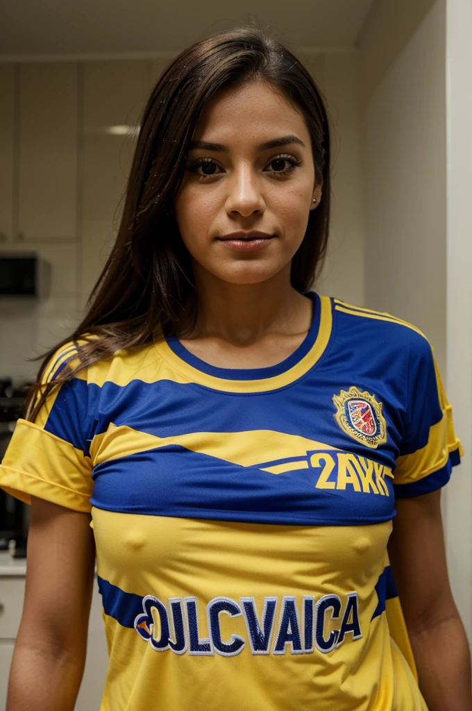 Laura with the Colombian national team shirt