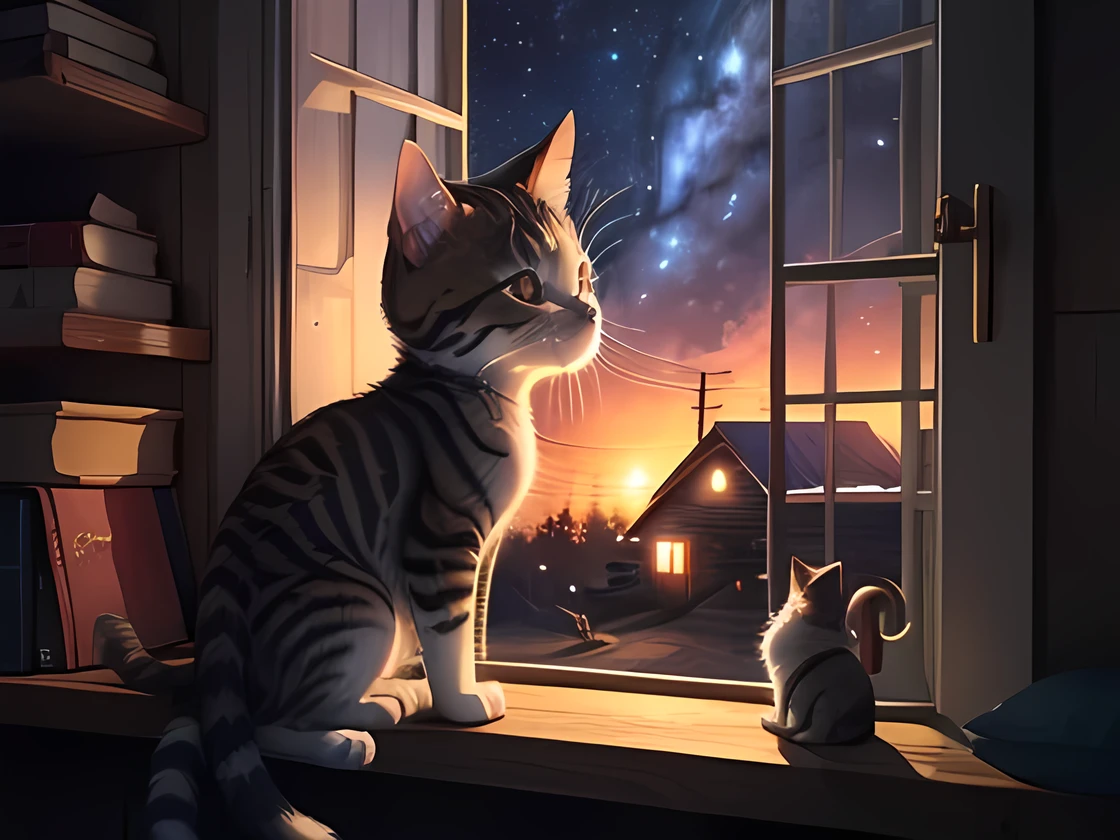 Kibi was a curious kitten who lived with his family in a cozy house. each and every day, he watched through the window, dreaming of the world beyond the backyard. He wanted to discover what lay beyond the fences and explore unknown places. On a starry night, Kibi decided it was time to turn her dreams into reality.