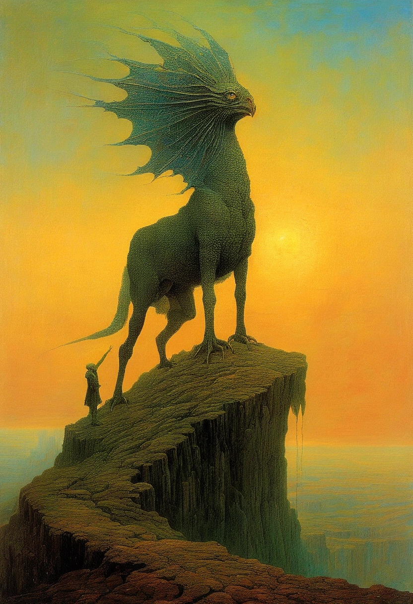 Mythical creatures, author：Zdzislaw Beksiński