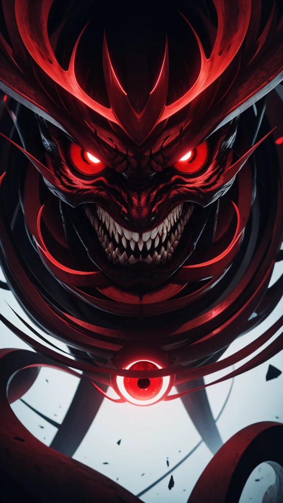 an angry torus with red eyes