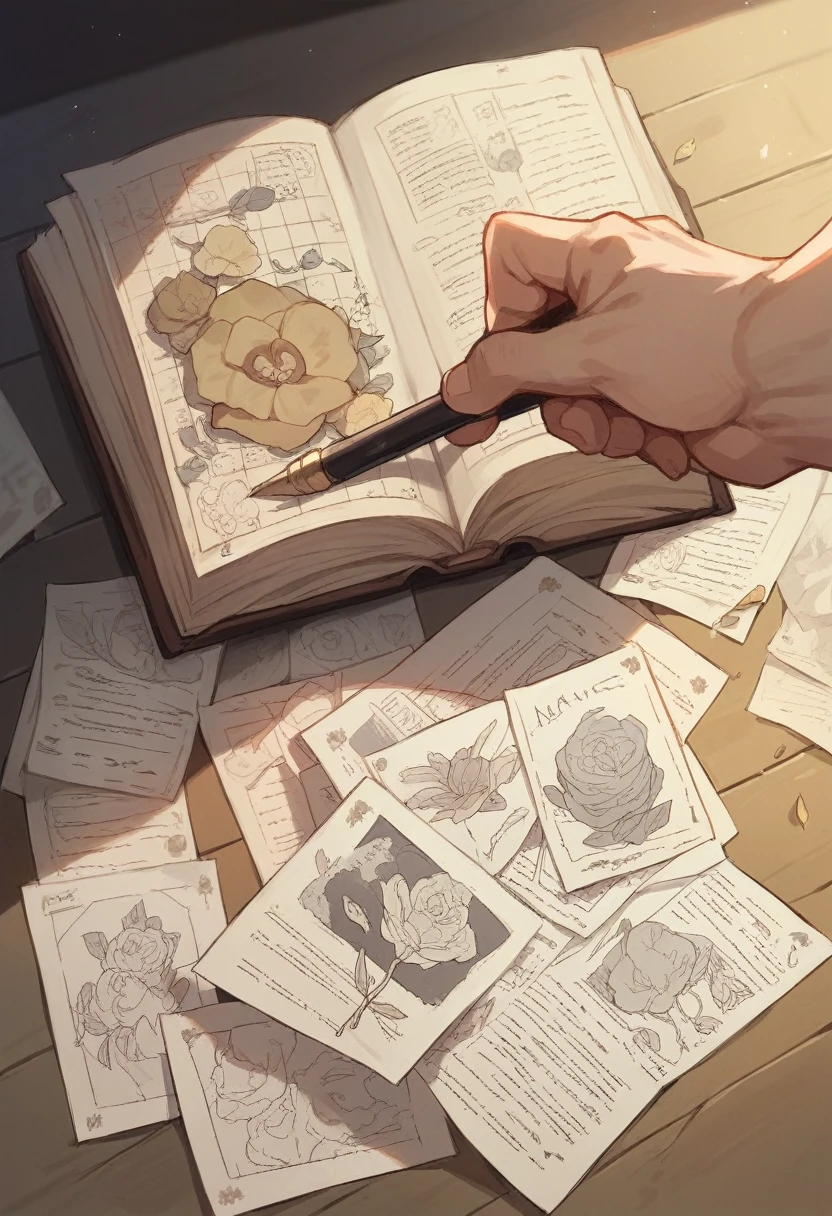 A HAND WITH A SANDPAPER