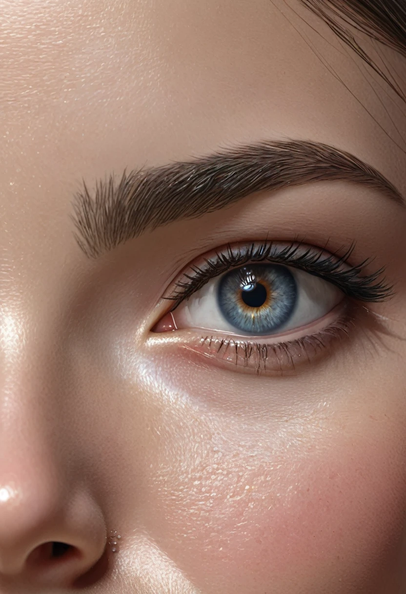 Hyper-realistic face detail 