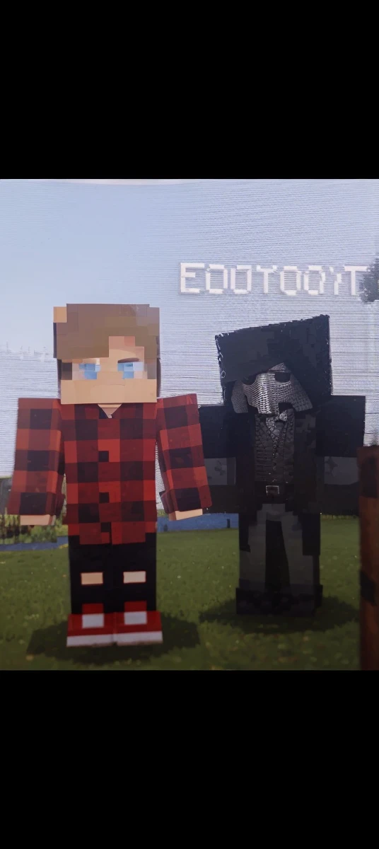 I want a Minecraft skin of a mix of a plague doctor and a man in a red plaid shirt