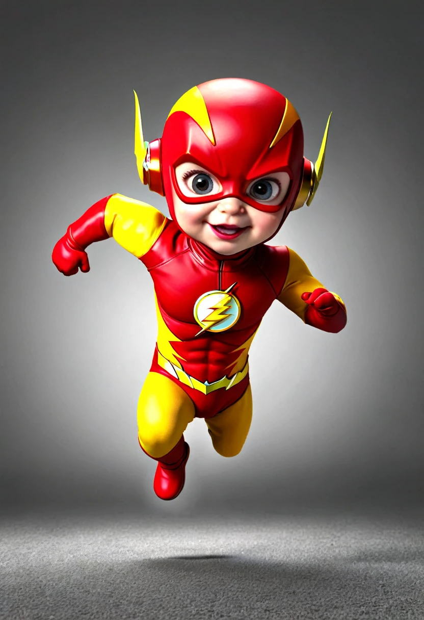 Baby  flash, runing funny, 3d