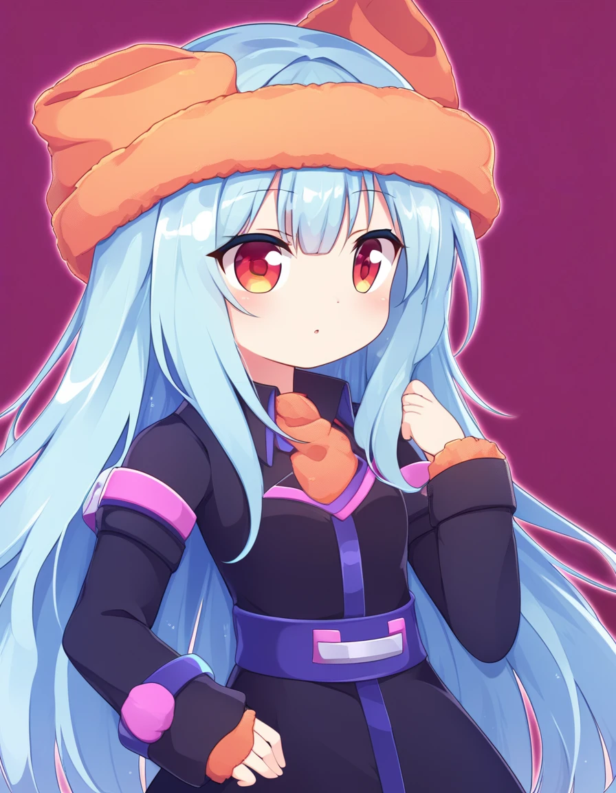 Create an anime-style image of a confident young woman with long flowing hair, dressed in a stylish, modern outfit. She should be standing in front of a background featuring a romantic cityscape at sunset. The image should be vibrant with warm colors, reflecting an inspirational and empowering mood. The character should have a thoughtful expression, looking off into the distance. Size: 1080x1920.