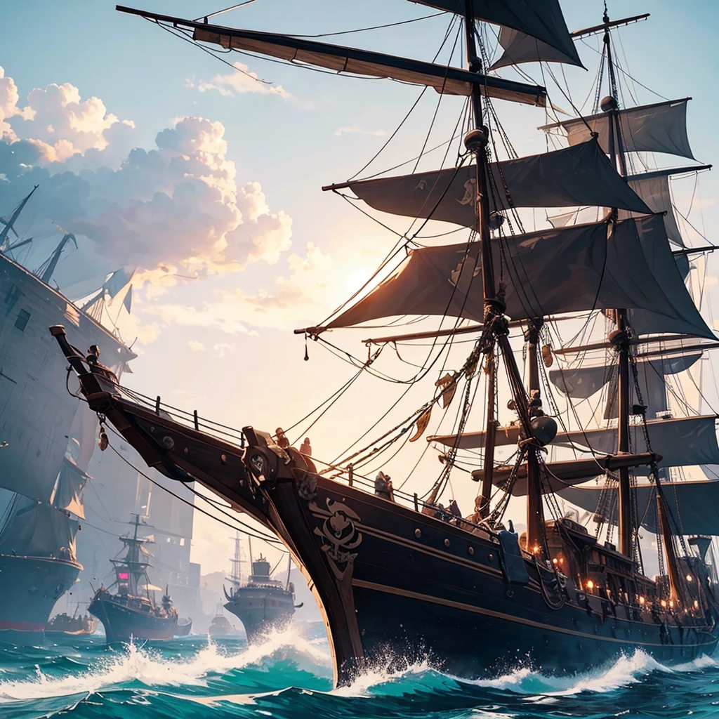 Beautiful pirate ship
