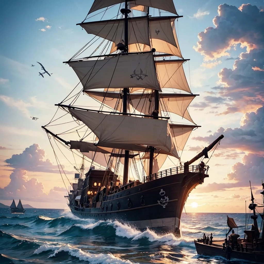 Beautiful pirate ship