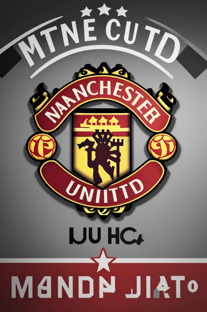 Crie uma logo do Manchester United com base nas cores do Santa Cruz