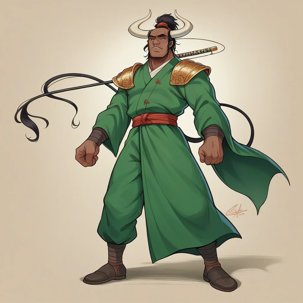 A martial Arab samurai man in green uniform standing on the ground with a horse trapped in the middle of an Arab army, a large tractor, most of the knights and warriors dressed in red, digital art, fantasy art, arabic samurai, arabic art, arabic, horse warrior, grim dark orientalism,