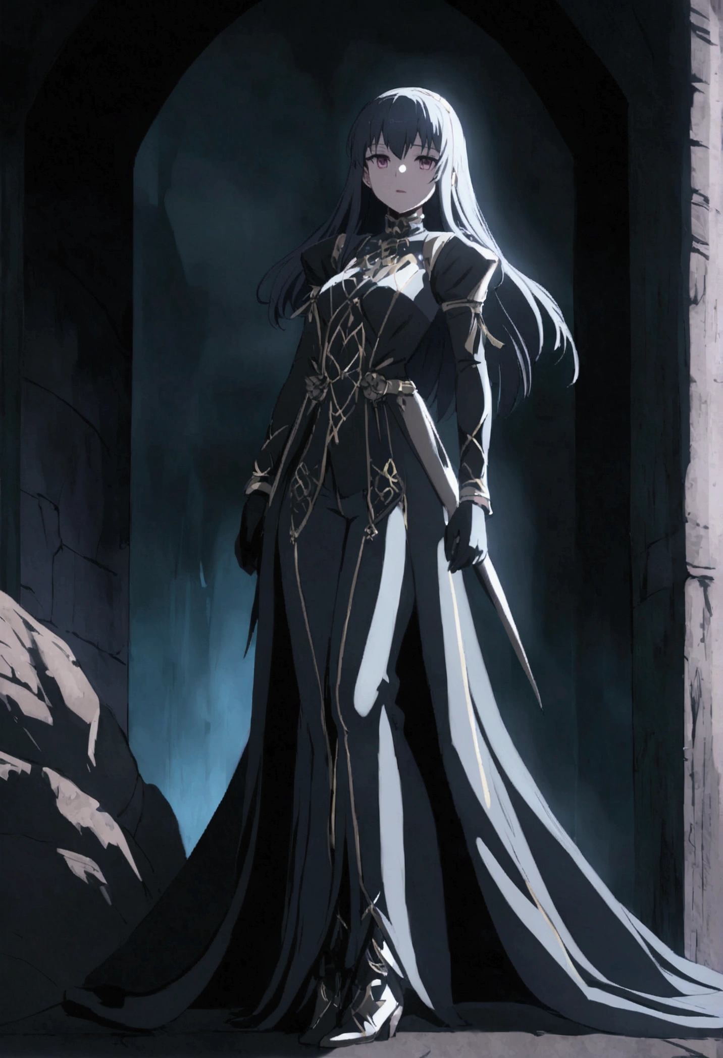deep anime cave, darkness, luces outfits