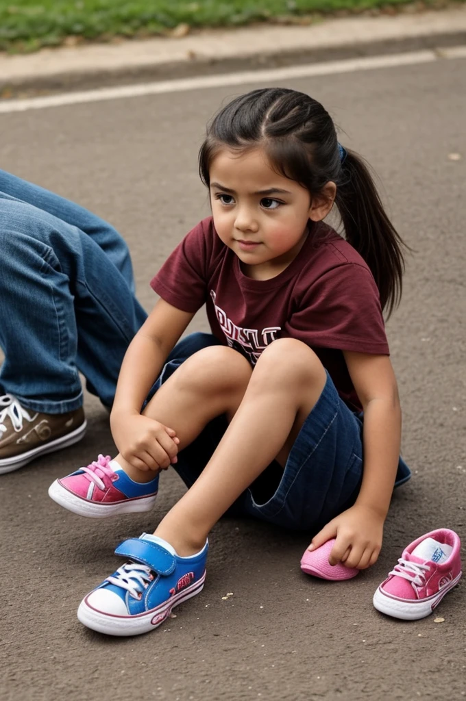 A girl who shoves her smelly shoes into a  boy&#39;s nose 