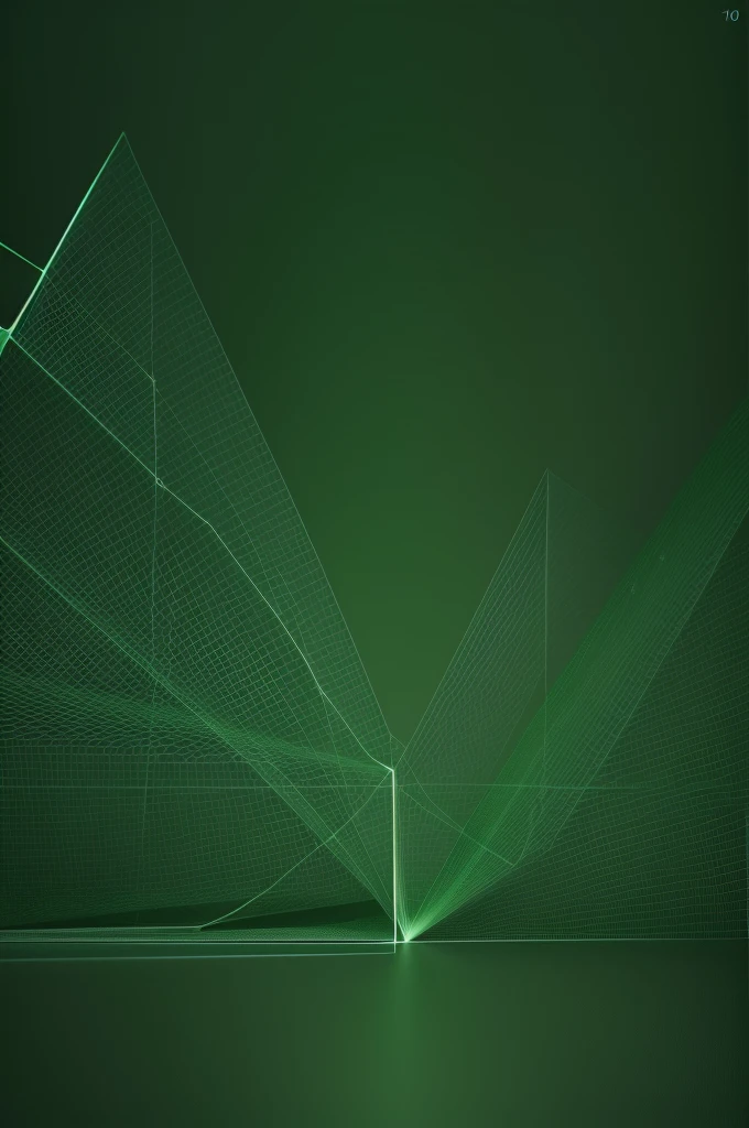 generate a wide wallpaper in shades of green and opaque mathematical symbols