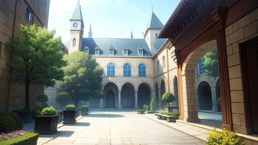 magic University courtyard,