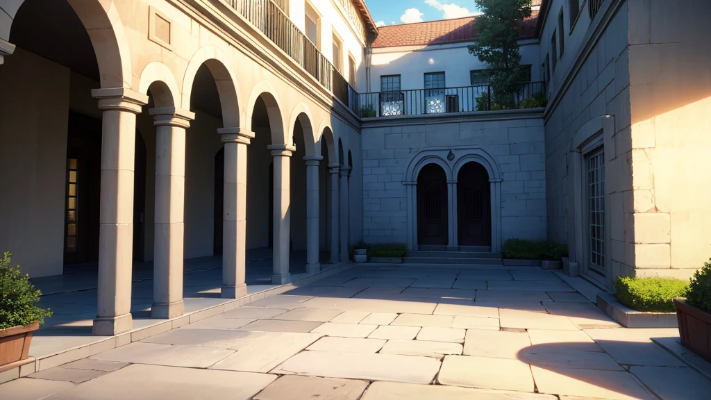 magic University courtyard,