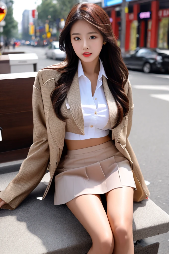 1 female、(alone:1.2)、(On one screen)、(Sit in a subway seat:1.1)、(Front view:1.1)、(Spread her legs:1.8)、(super beautiful)、(beautiful face:1.6)、(detailed face:1.3)、(clear pubic bone outline),(show panties:1.2)、(white panties:1.1)、(mini skirt:1.2)、(Office Women's Suits:1.2)、(high heels)、(Clothes:2)、(At SFW:1.2)