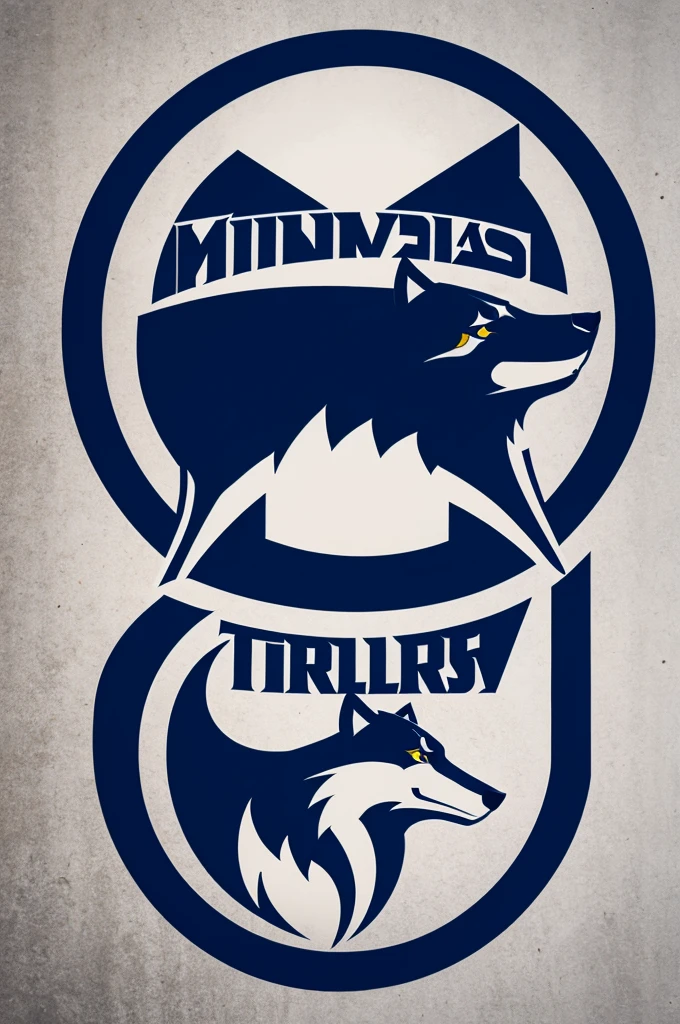 Logo inspired by the Minnesota Timberwolves logo 
