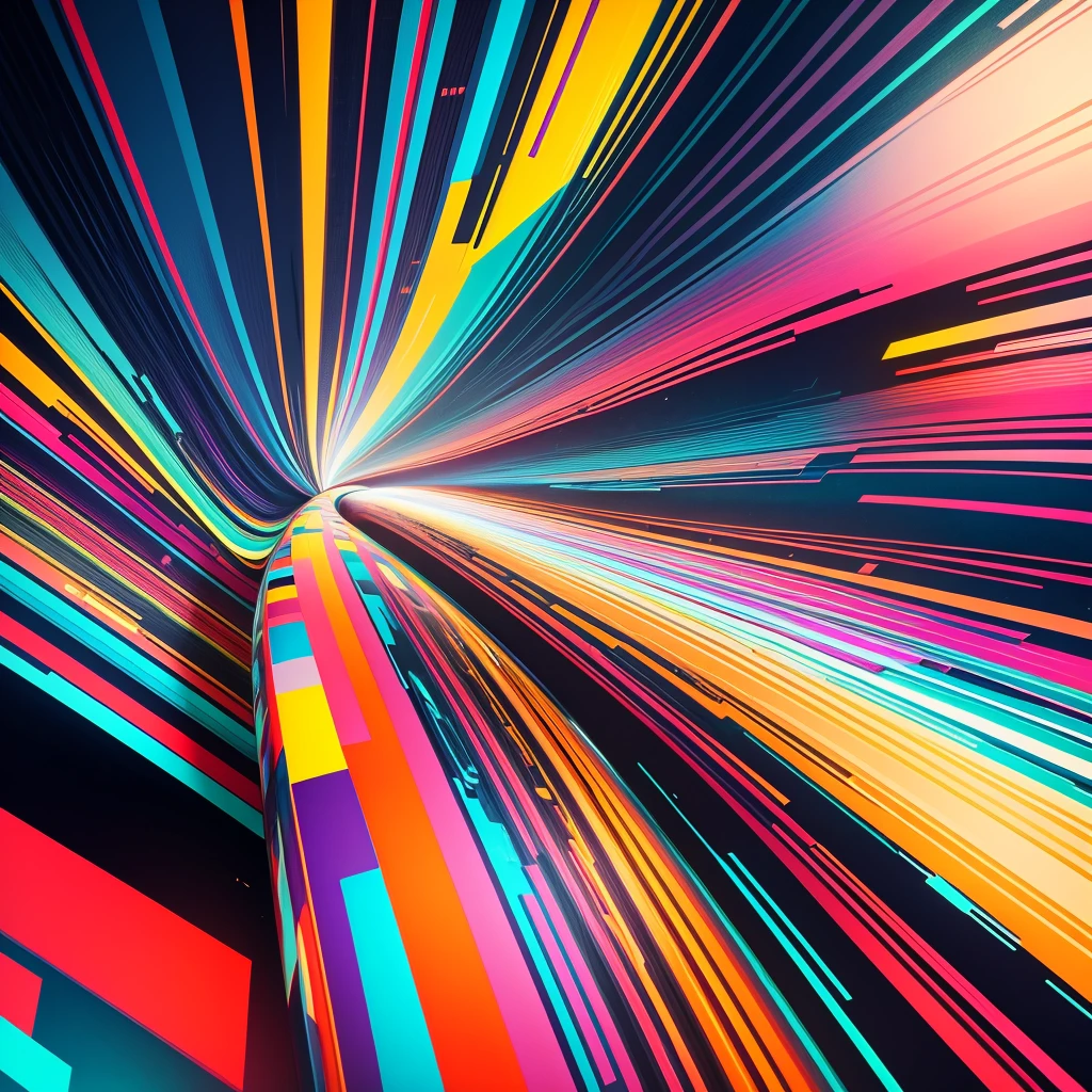 abstract colorful lines
