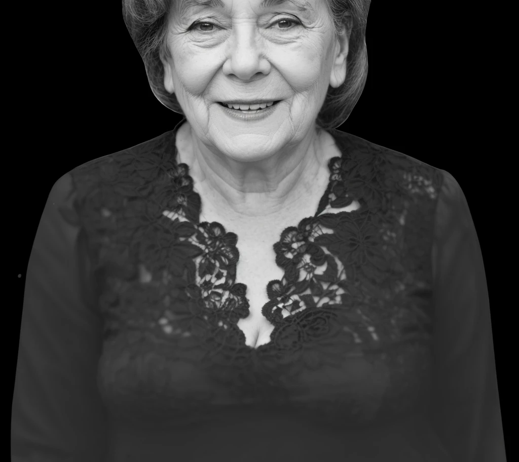grandma in lace dress,