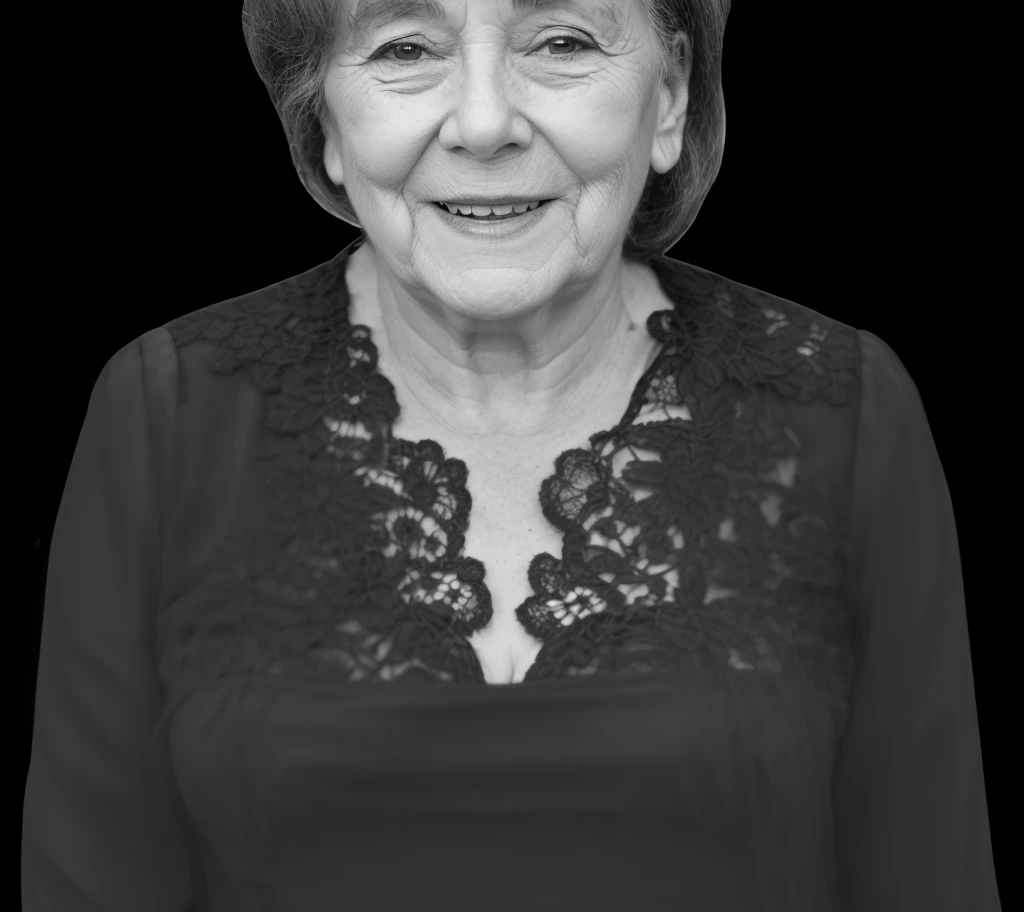 grandma in lace dress, 