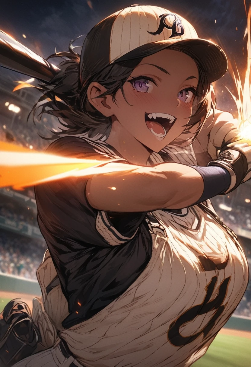 masterpiece, best quality, extremely detailed CG unity 8k wallpaper, Baseball players, baseball fields, various octane styles, overall particle light, digital art,