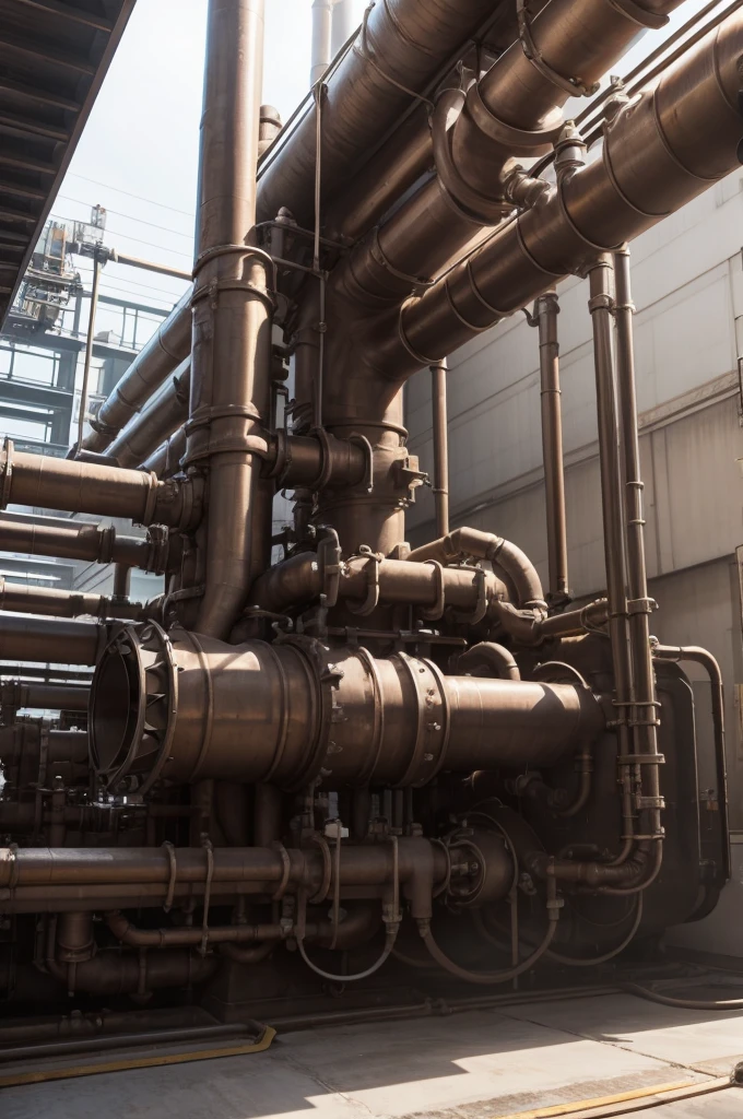 Industrial steam piping