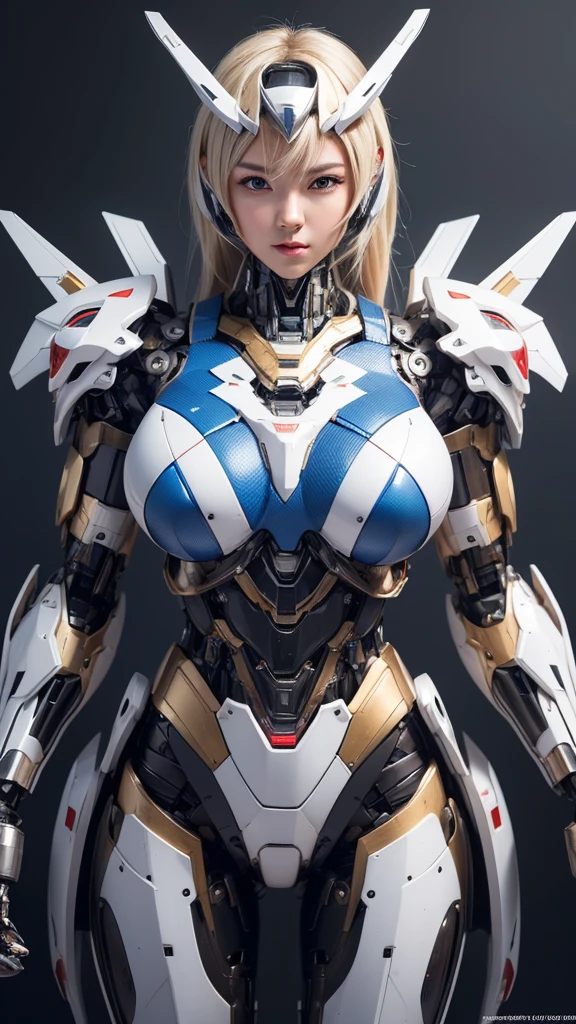 Textured skin, Super Detail, high details, High quality, Best Quality, hight resolution, 1080p, hard disk, Beautiful,(Super Heroine),Oppai Missile,beautiful cyborg woman,Mecha Cyborg Girl,Battle Mode,Girl with a Mecha Body,She wears a battle cyborg mech with a weapon,Fulll body Shot