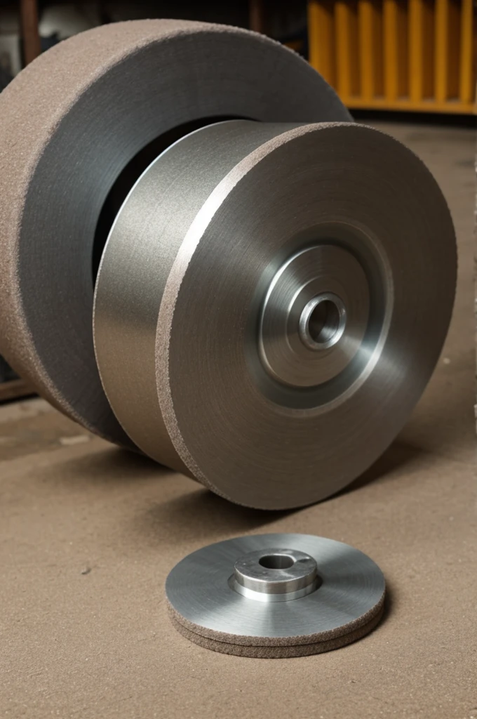 Simple drawn grinding wheel