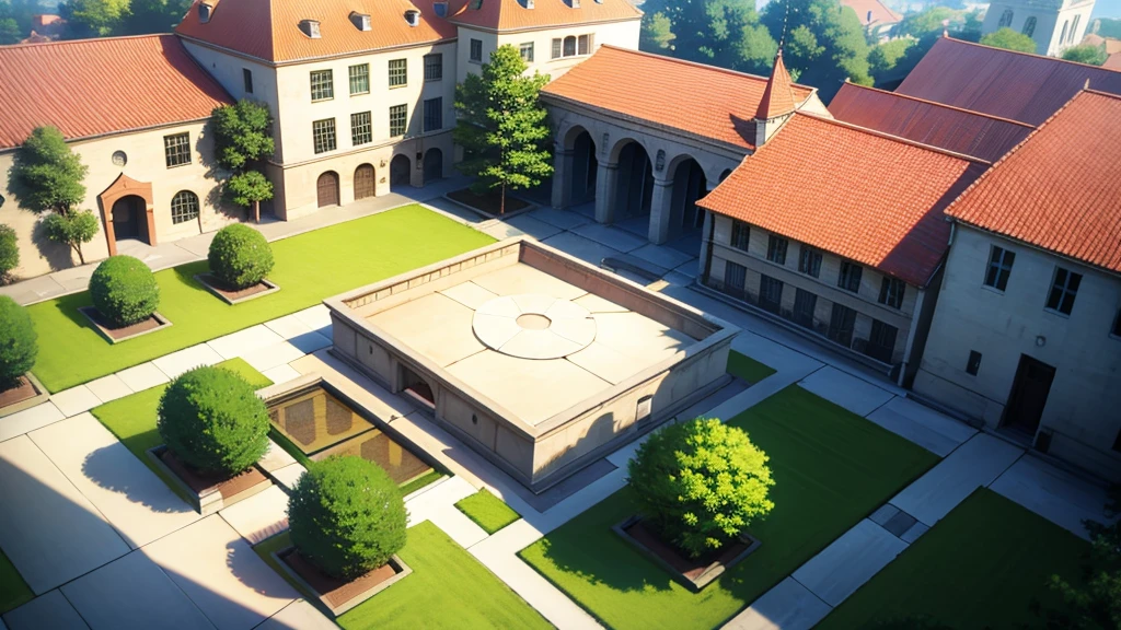 magic University courtyard,(from above)