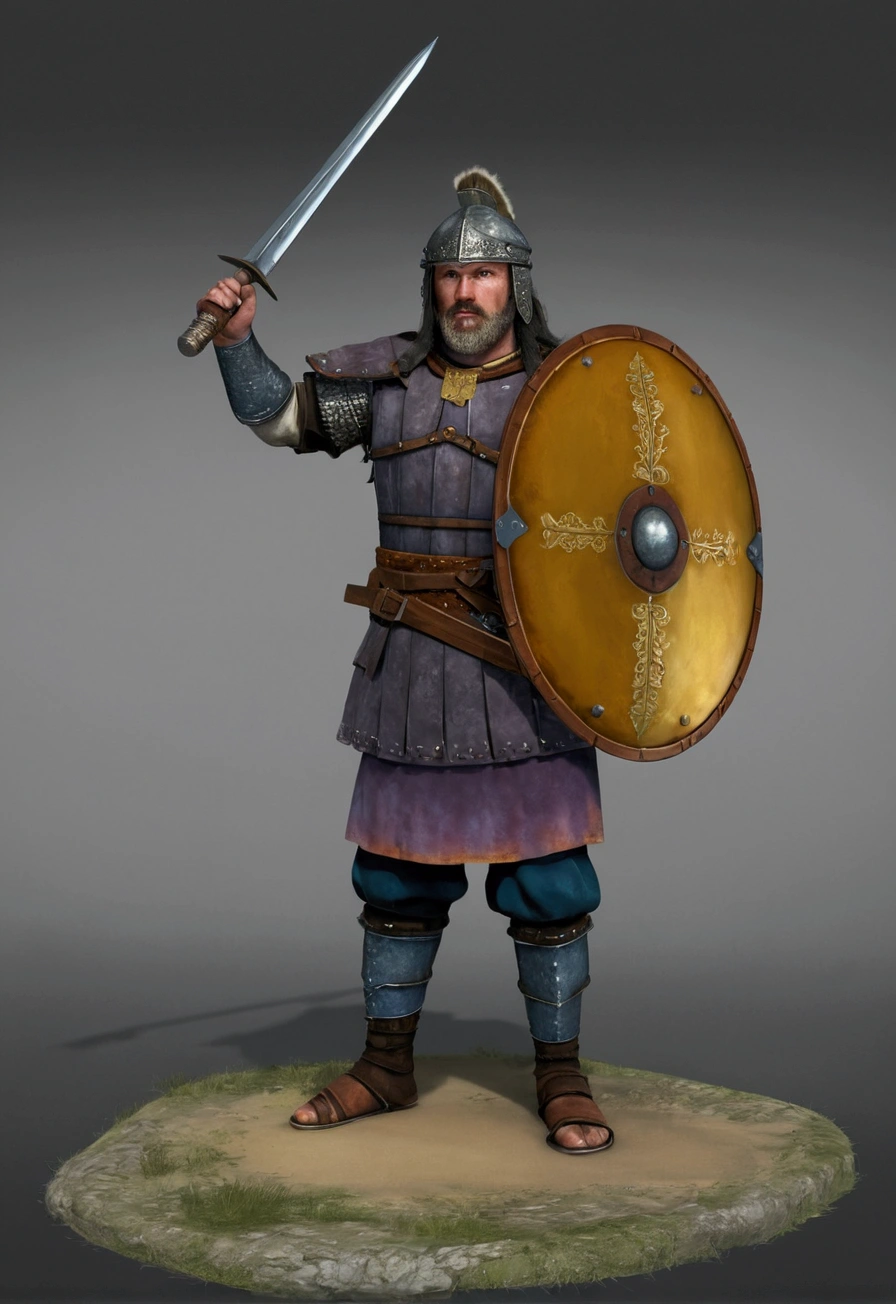 Saxon Warrior: Ultra-realistic and Detailed
