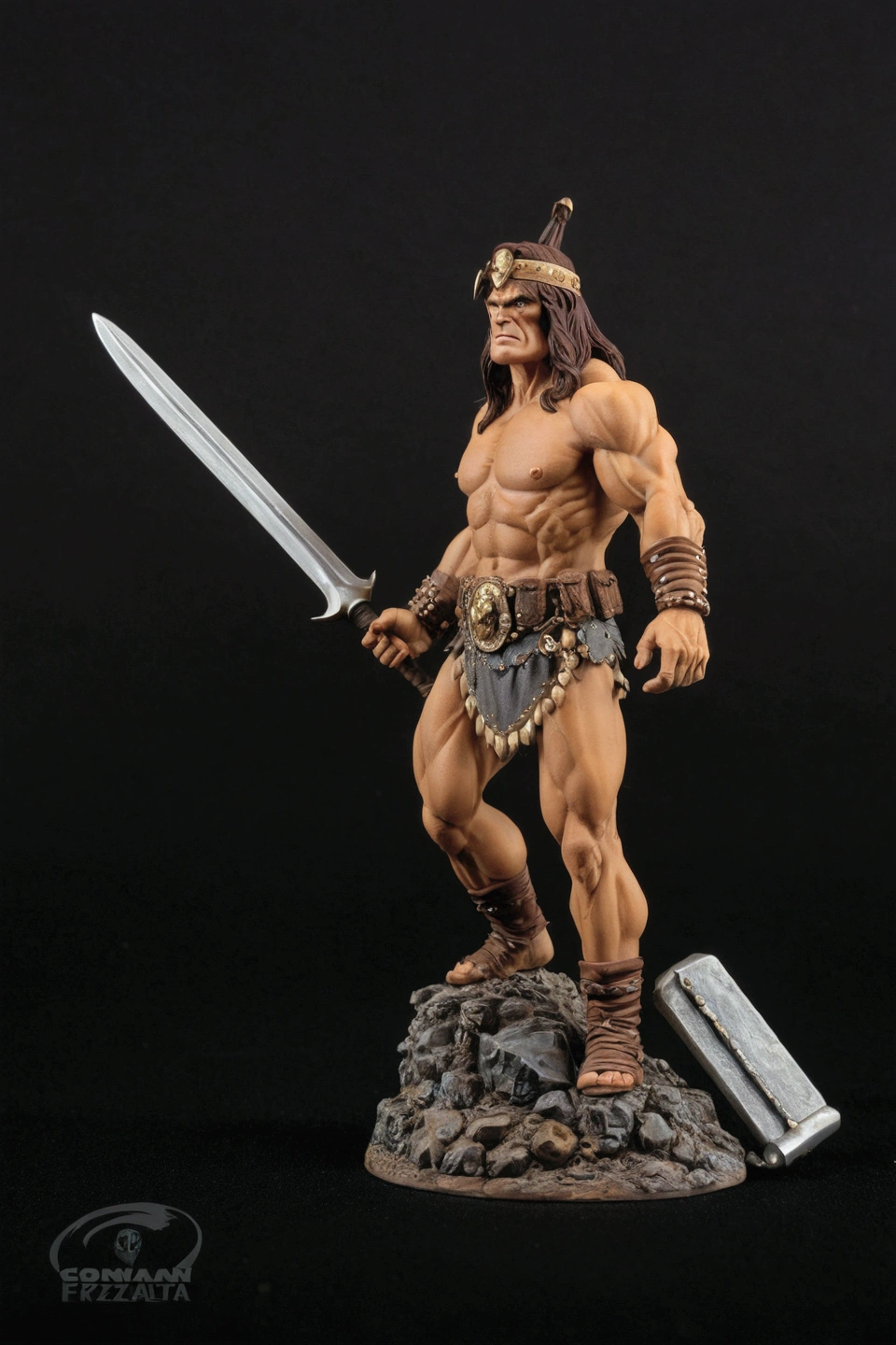 Conan the bárbaro, Frank Frazetta stayle: Ultra-realistic and Detailed