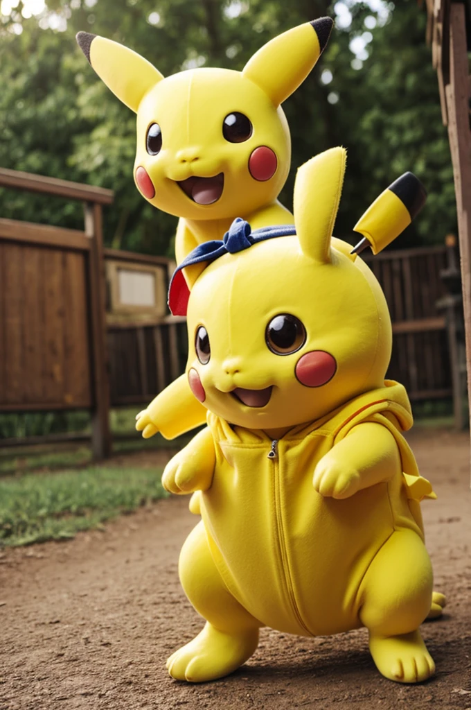 Dude in an pickachu outfit
