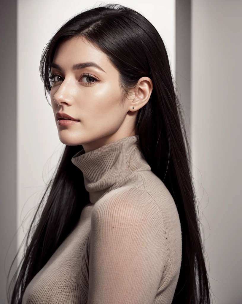A woman with long hair and a turtleneck top, Gorgeous and attractive face, Attractive female face!!!, Attractive beautiful face, Very beautiful face, Photorealistic beautiful faces, A stunning face, Gorgeous face, Beautiful and realistic face, Perfect Face ), Beautiful Fine - Face, perfect natural skin tones, Maia Sandu, Beautiful realistic face, 30 year old French woman,underware