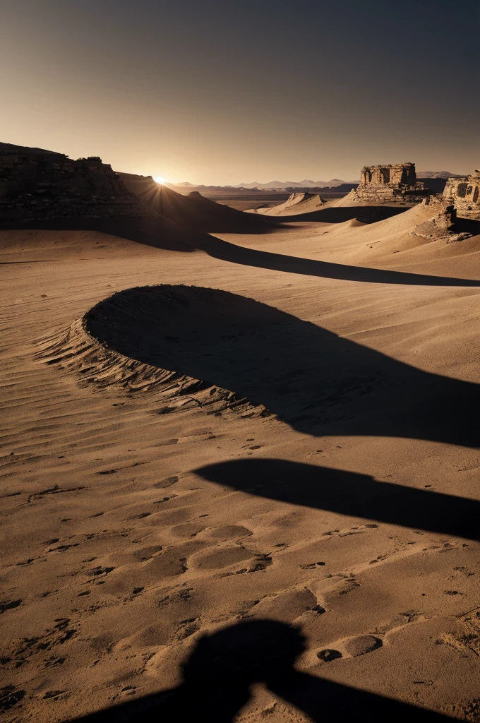 (((shadows))), (((army))) of shadows, marching toward the camera, (((barren landscape)))