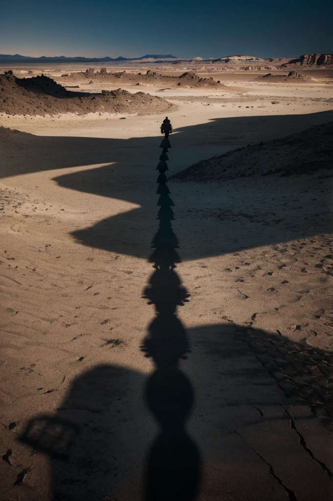 (((shadows))), (((army))) of shadows, marching toward the camera, (((barren landscape)))