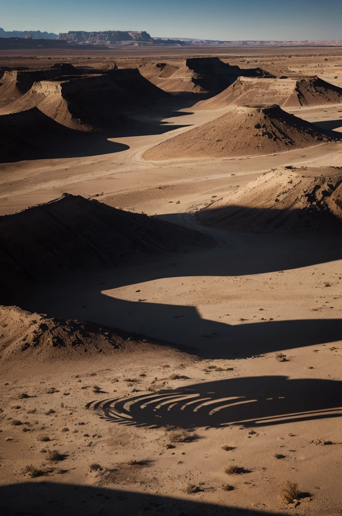 (((shadows))), (((army))) of shadows, marching toward the camera, (((barren landscape)))
