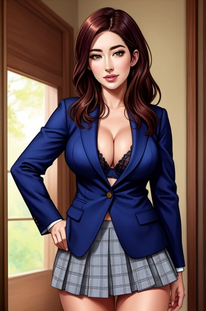 detailed Brassiere, skirt, blazer, no shirt
Jaime Murray