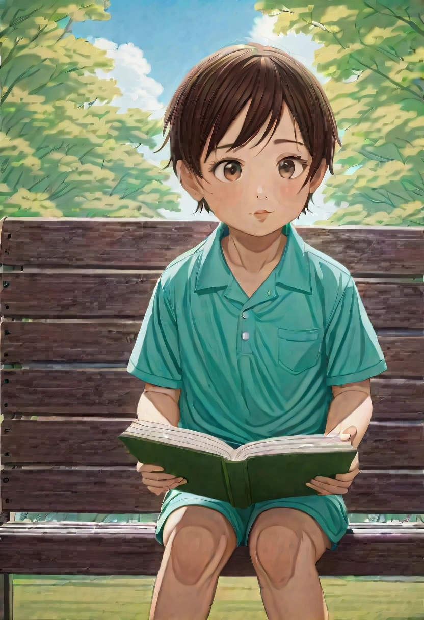Location: A public park full of children and families.
Characters:
Father: A man in his forties.
Mother: A woman in her thirties.
Child: A five-year-old child.
Scenario:
The scene begins with the father and mother sitting on a wooden bench in the park while the plays near them on the playground.
Mother: (looking at the child) My love, don't go away, remember that you have to stay close to us.
Father: (He picks up a book and tries to read) True, we are here to watch you, but you must remain within sight.
The runs towards the slide and plays with other children, but he moves away a little.
Mother: (worried) I think he got too far away. Let me go see him.
Father: (puts the book aside) Let's go together.