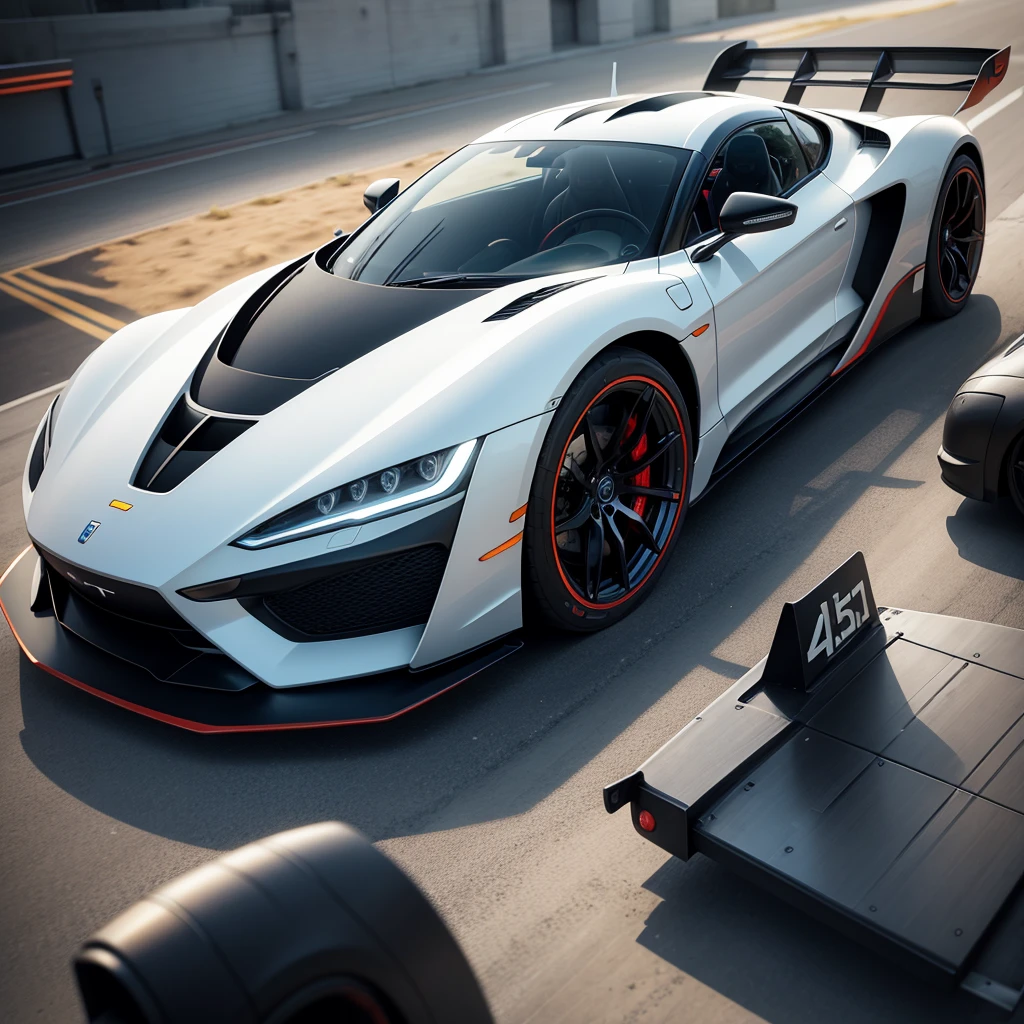 futuristic sports car