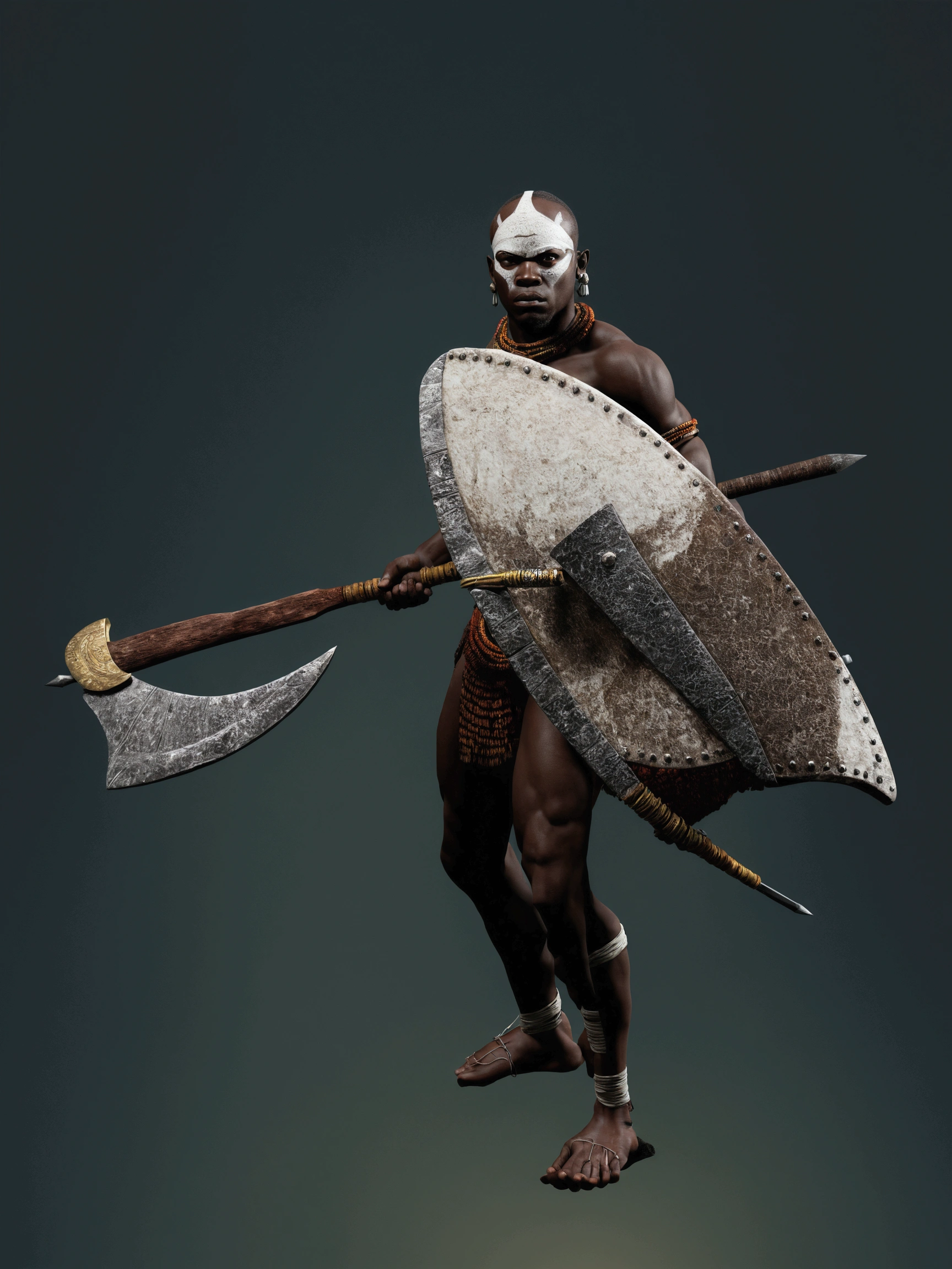 african warrior: Ultra-realistic and Detailed