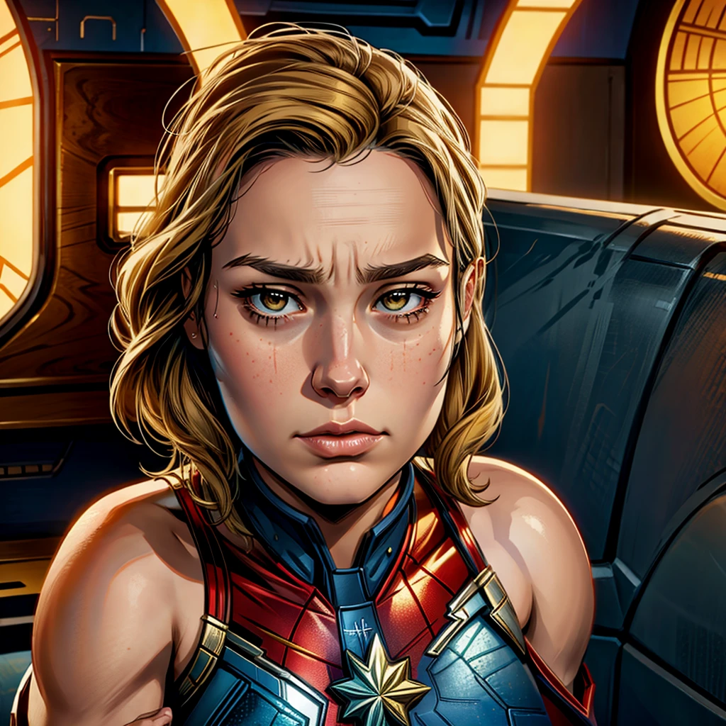 Brie Larson plays Captain Marvel