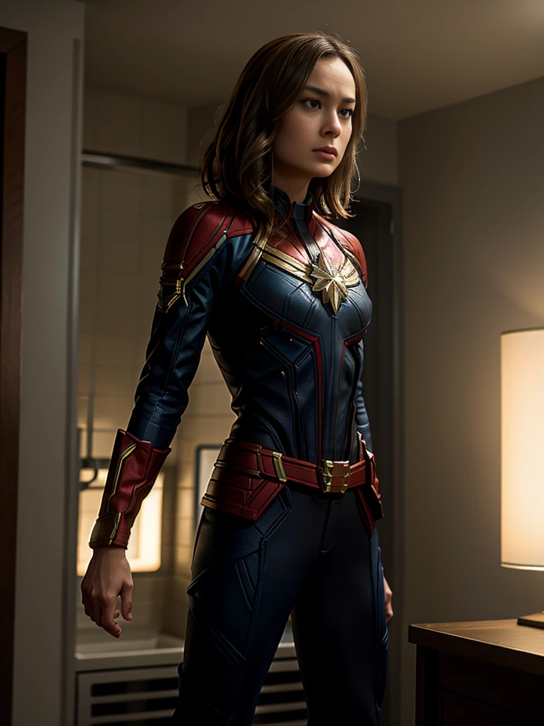 Brie Larson plays Captain Marvel