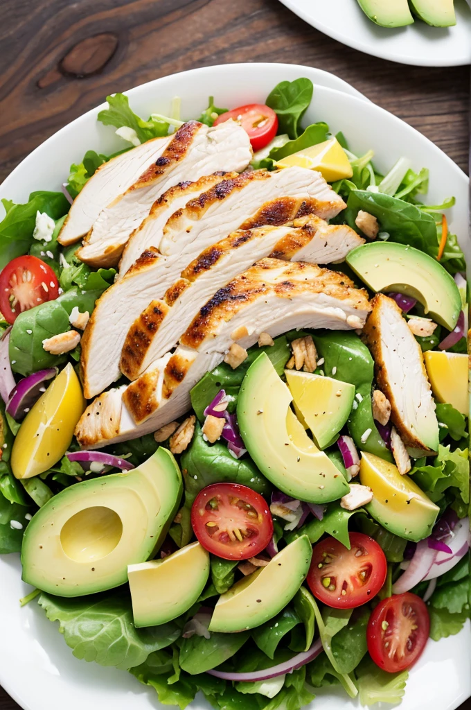 Chicken and Avocado Salad Plate