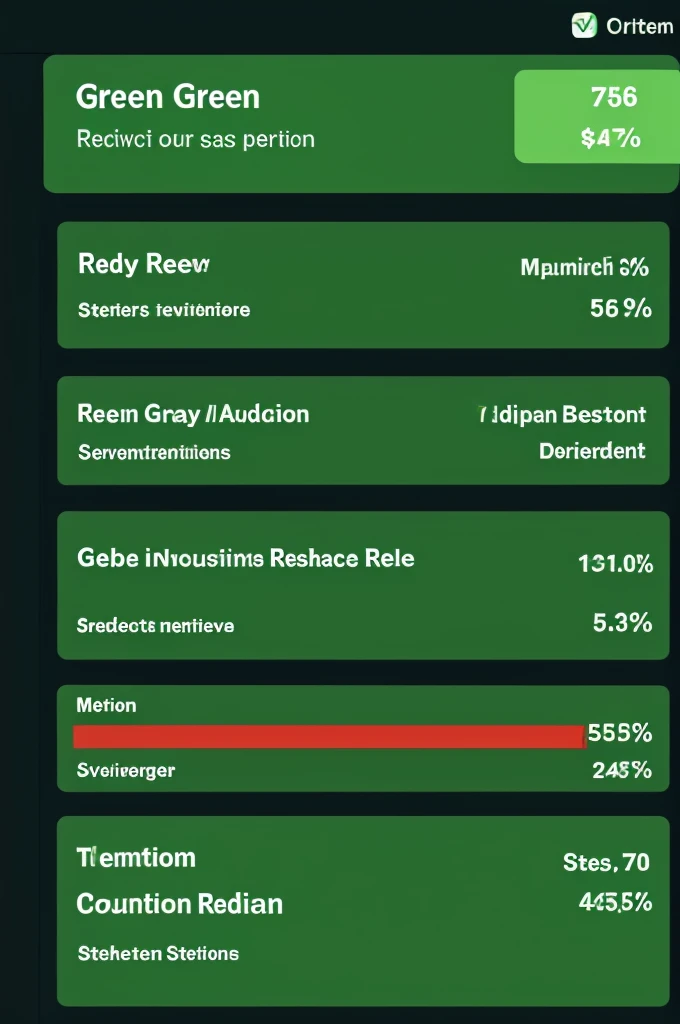 Chart 75% green 25% red