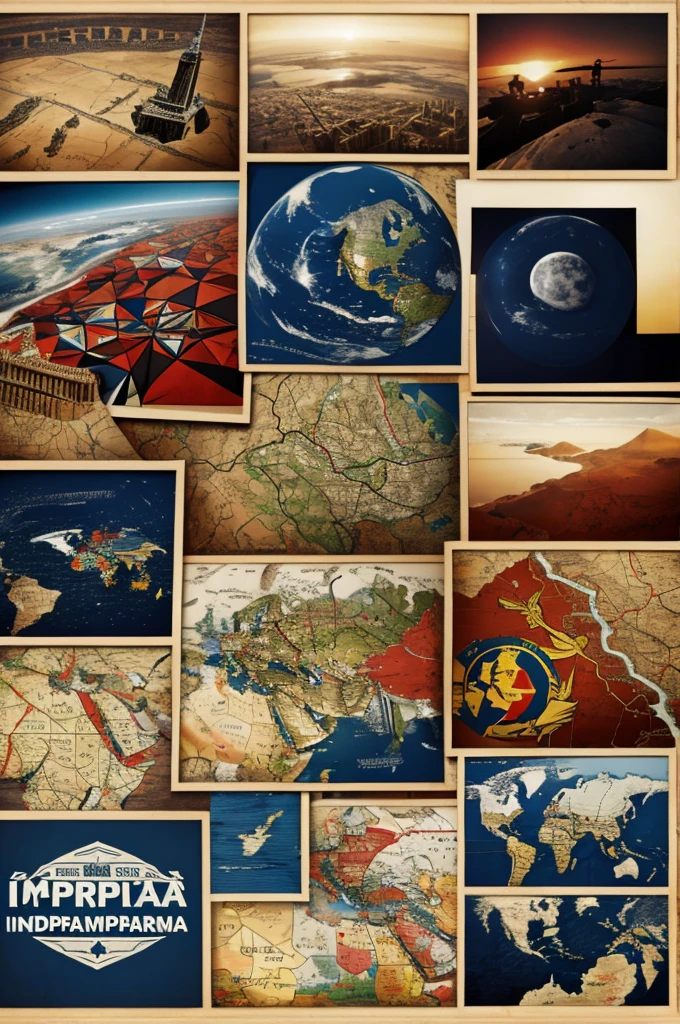 create a collage of imperialism 