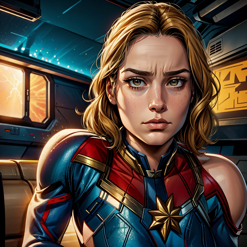 Brie Larson plays Captain Marvel