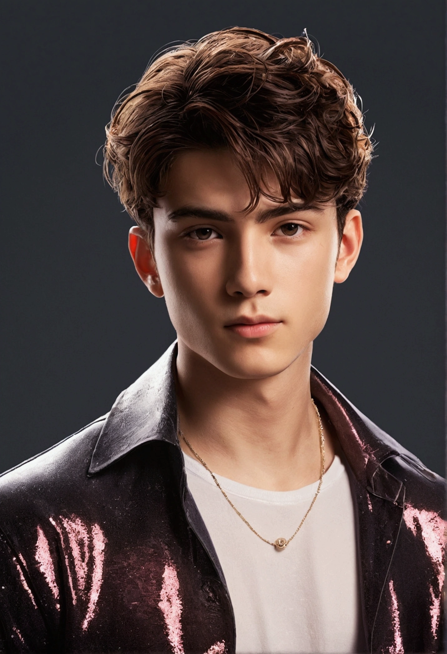 A young male character 