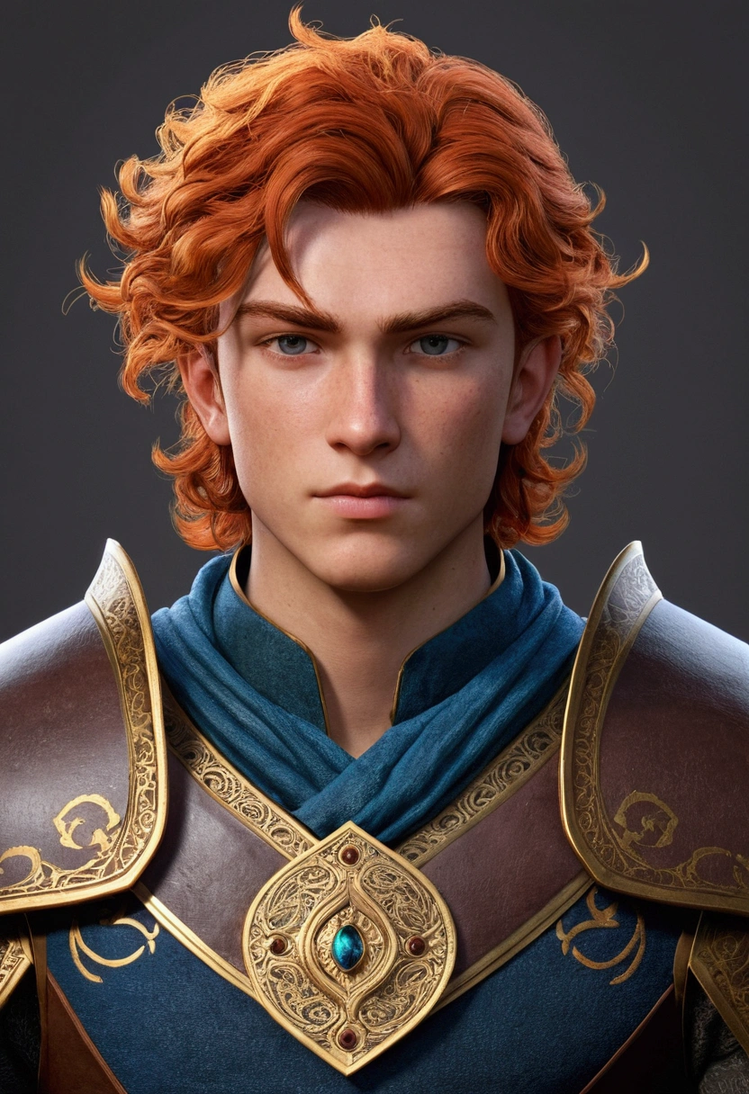 A young male character 