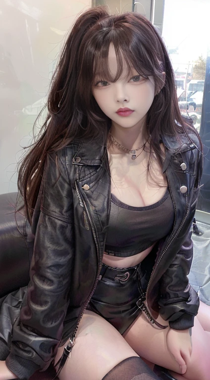 un primer plano de una mujer con cabello largo y un top negro de ojos grises, bae suzy, jia, sui ishida con cabello negro, sun yunjoo, iu Lee Ji Eun as a super villain, Jisoo de Blackpink, jisoo de blackpink, parque ji min, hwang se-en, heonhwa choe, Lee Ji Eun, Lee Ji Eun